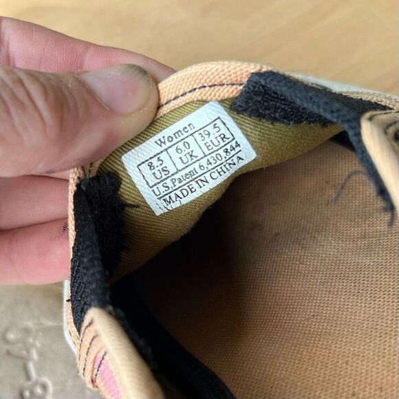 Keds Custom Peace Sign Slip-On Shoes Size 8.5 Colorful Canvas Retro Y2K Style - Picture 13 of 14